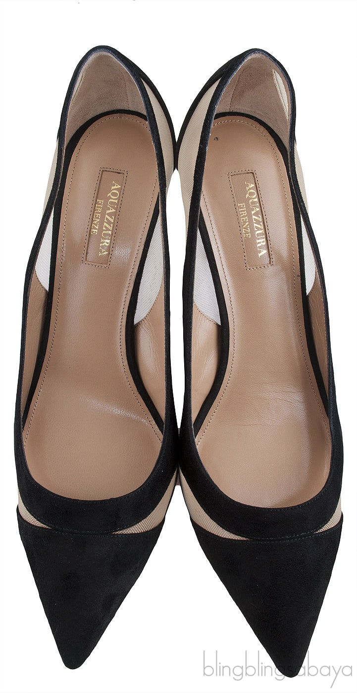 Savoy 105mm Mesh Cut-out Pumps