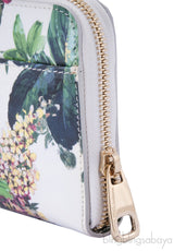 Dolce & Gabbana Floral Zip Around Continental Wallet
