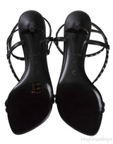 Black Monogram Citizen Strappy Sandals