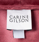 Carine Gilson Old Rose Lace Trim Cami Dress