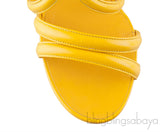 Parthenon Grecian Gladiator Column Heels Yellow