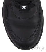 Bi-color White and Black Leather Men Sneakers