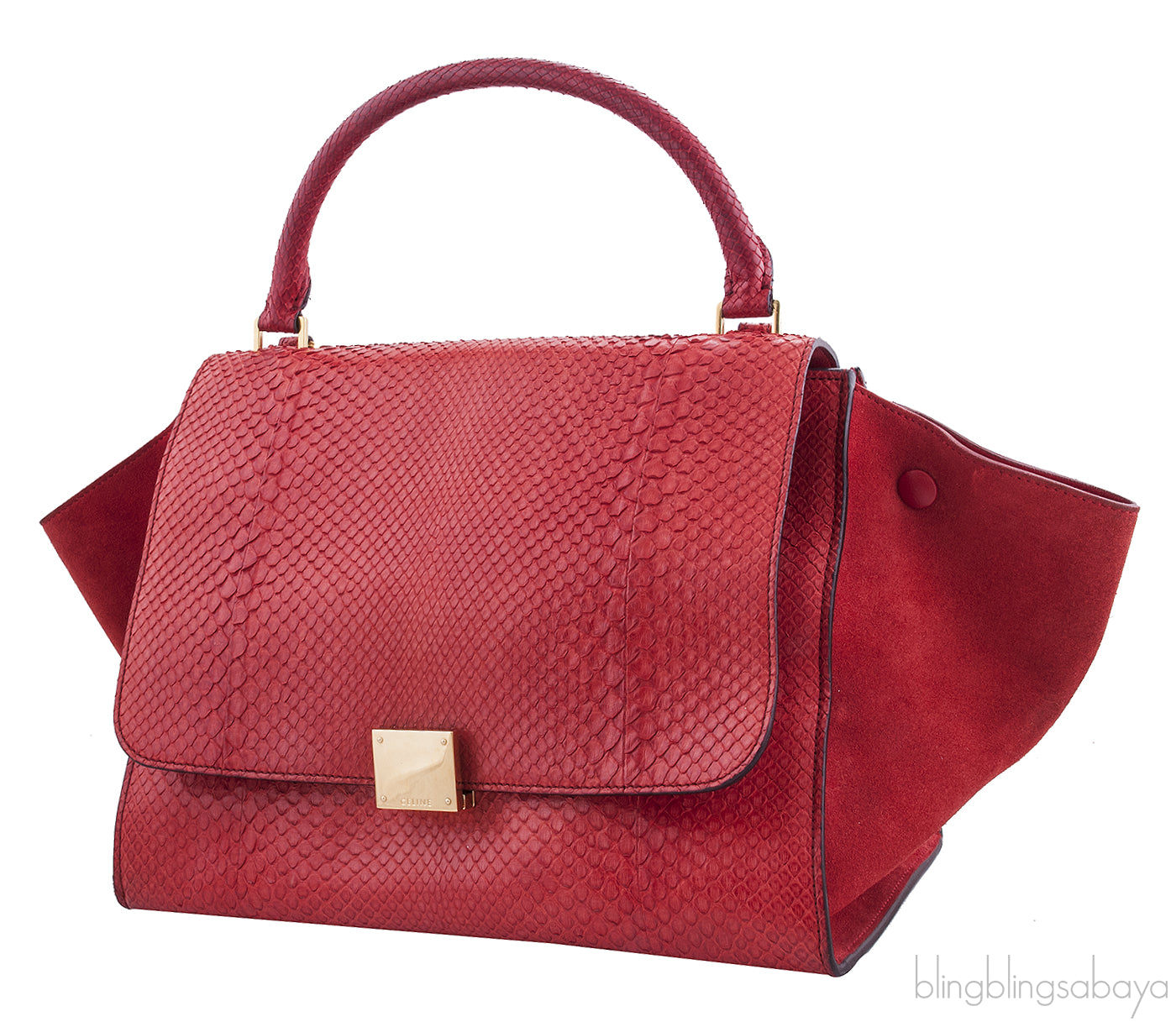 Trapeze Luggage Python Red*