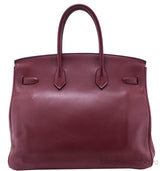 Birkin 35 Rouge Ash Swift PHW
