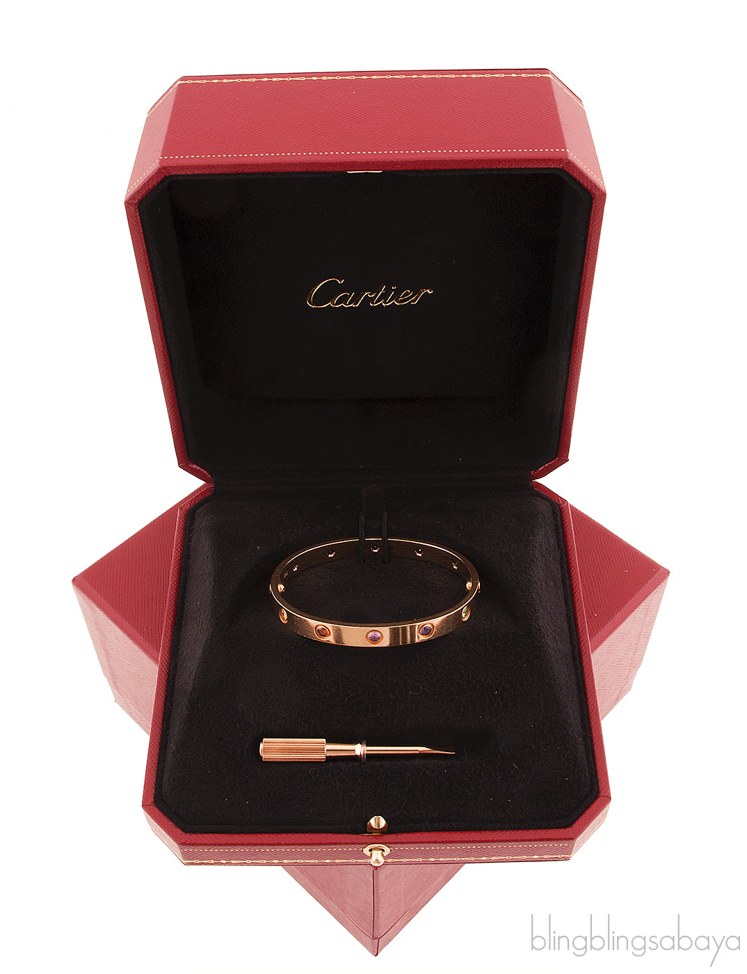 Rainbow LOVE Rose Gold Bracelet