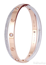 Love Diamond Double Band Bracelet