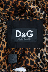 Leopard Print Chiffon Top