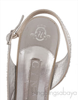 Silver Crystal Platform Heels