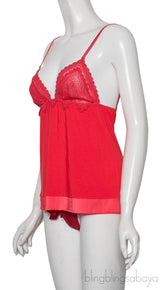 Red Camisole Set