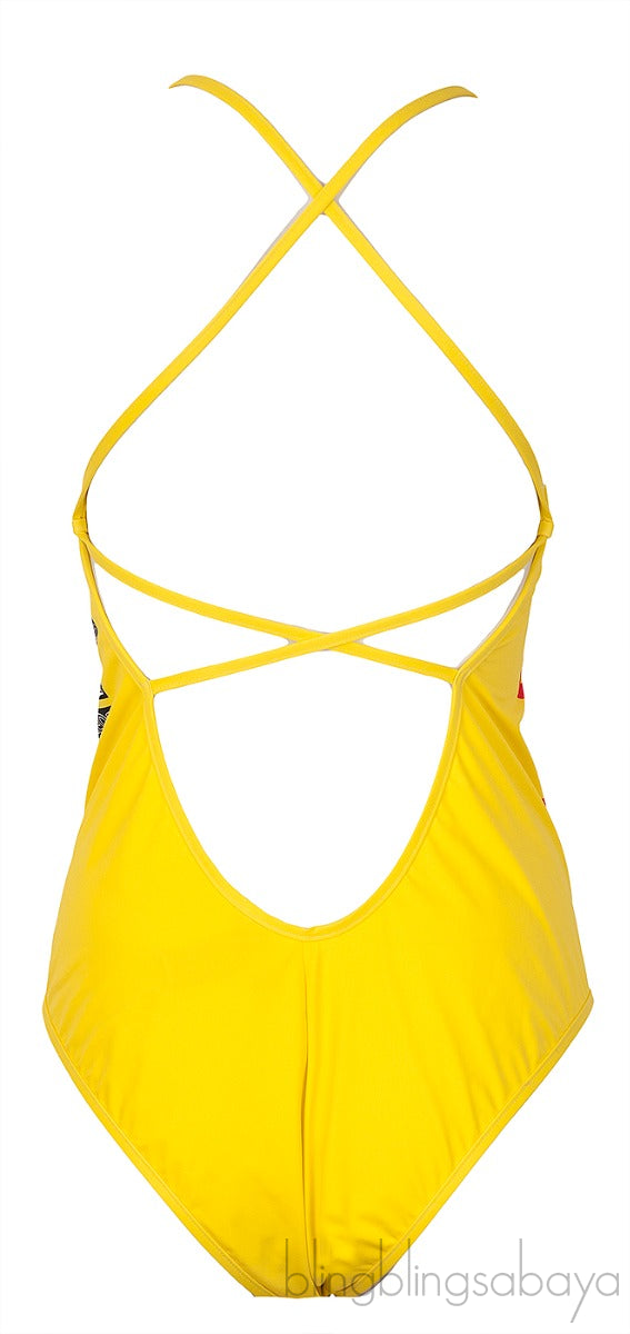 Yellow One Piece Swimsuit