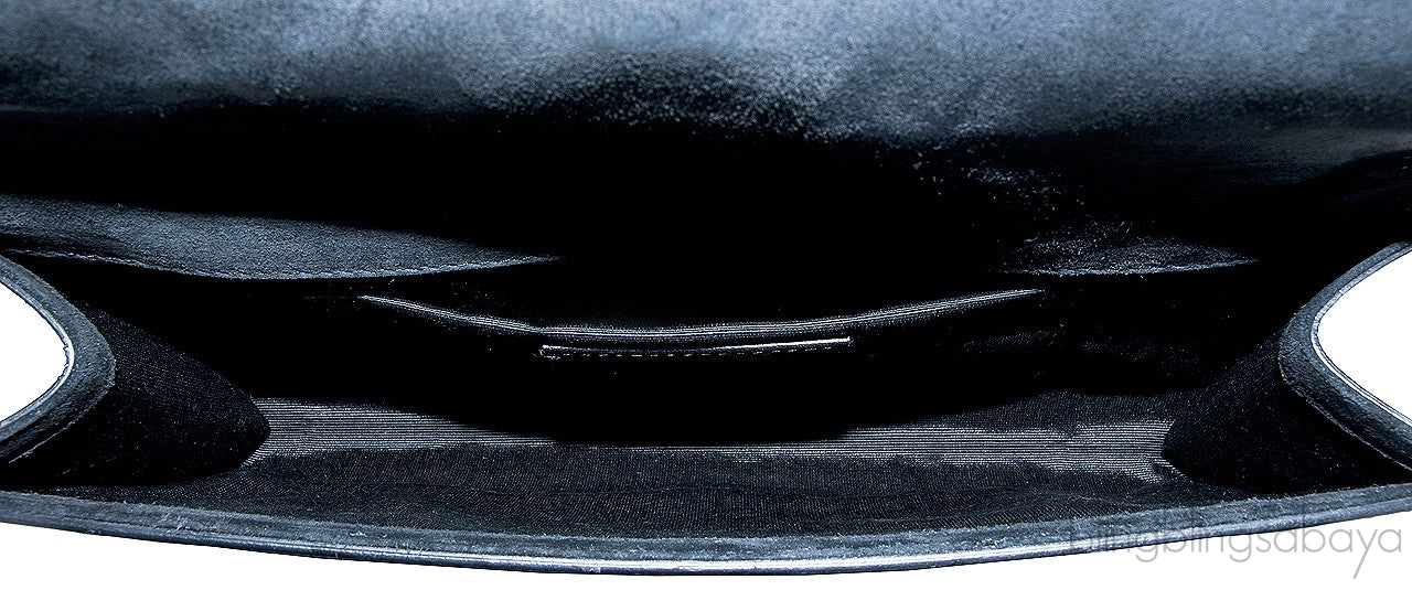 CHYC Clutch in Black Patent