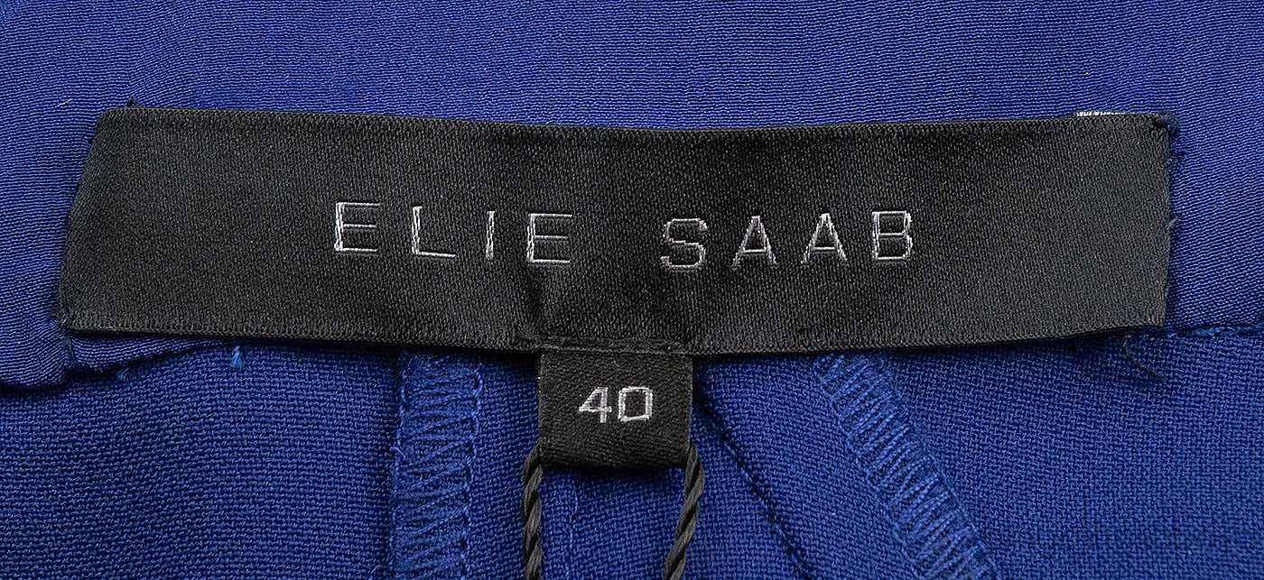Elie Saab Blue Lace Dress