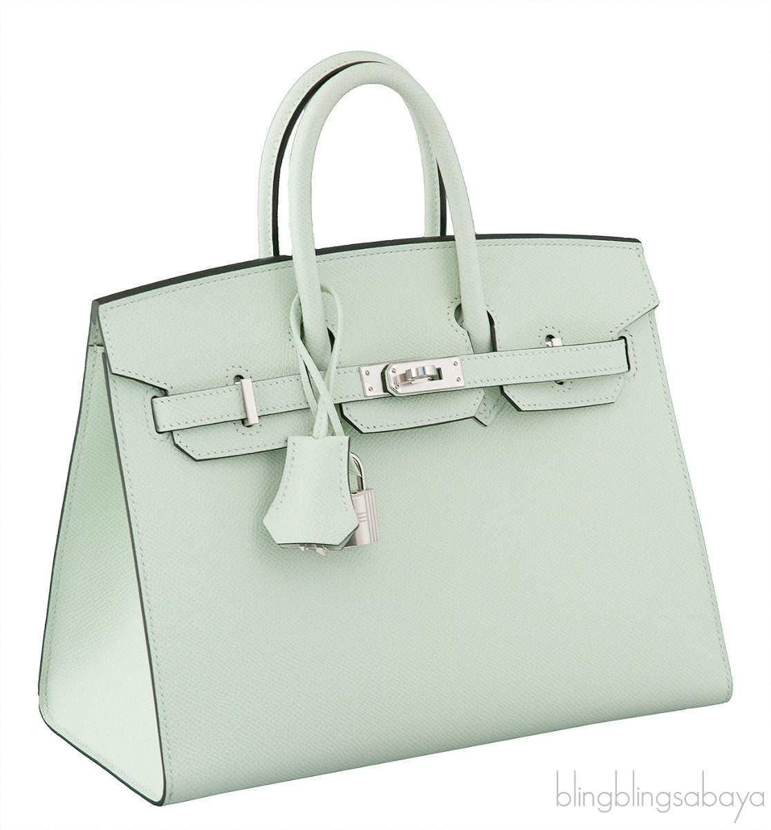 Birkin 25 Sellier Epsom Vert Fizz PHW