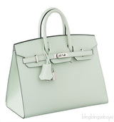 Birkin 25 Sellier Epsom Vert Fizz PHW