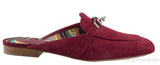 Oz Suede Bordeaux Mule