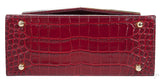 Leia Red Croc Print Mini Bag