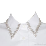 Crystal Embellished White Shirt