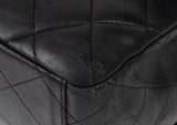 Black Quilted Classic Maxi Flap Bag
