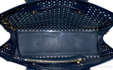 Perforated Saffiano Leather Tote