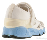 White Crystal Embellished Sneakers