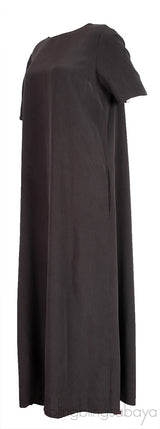 Dark Grey Plain Maxi Dress