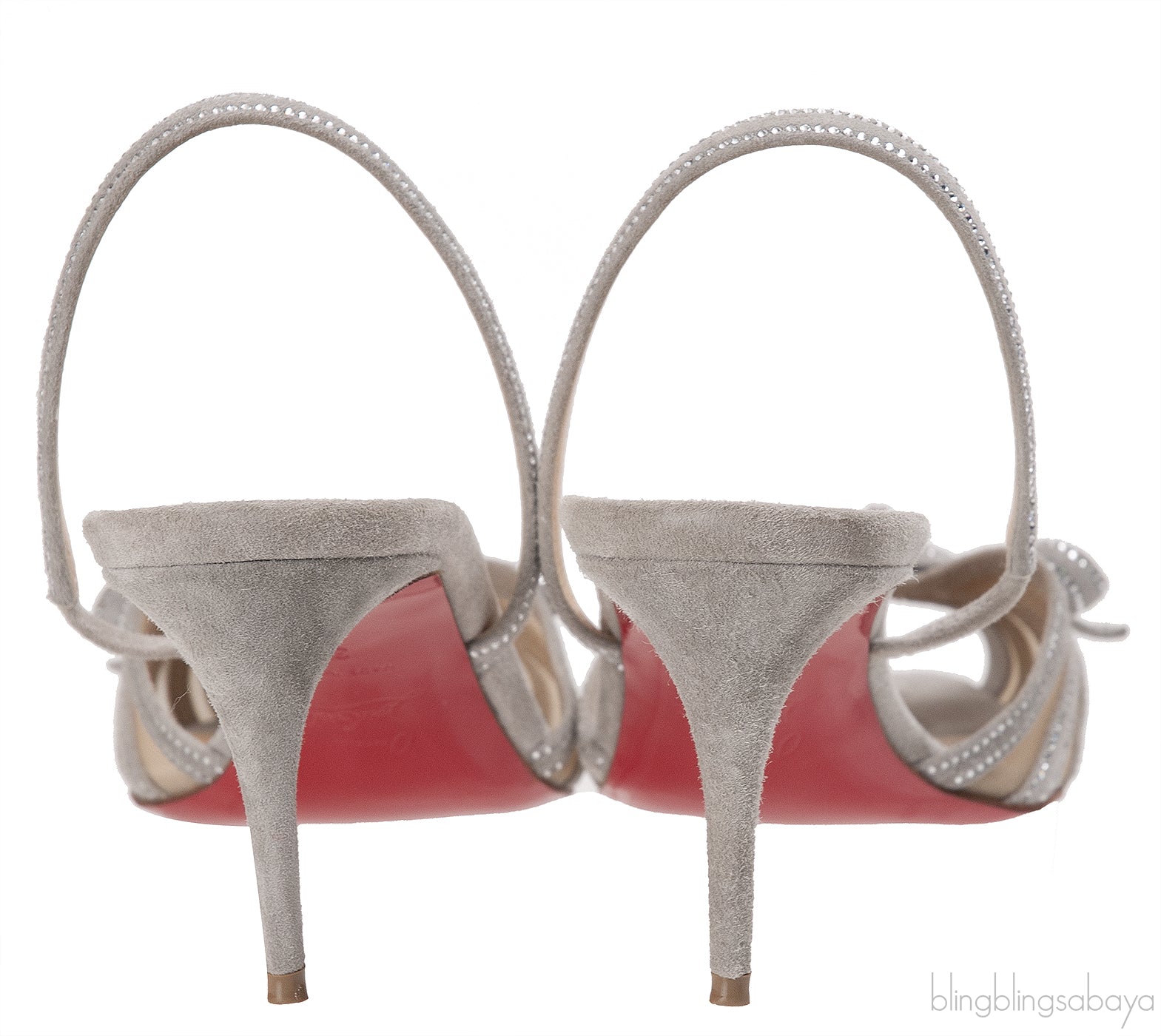 Suede Mesh Embellished Araborda 70 Slingback Sandals