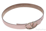 Valentino Garavani Old Pink V Buckle Belt