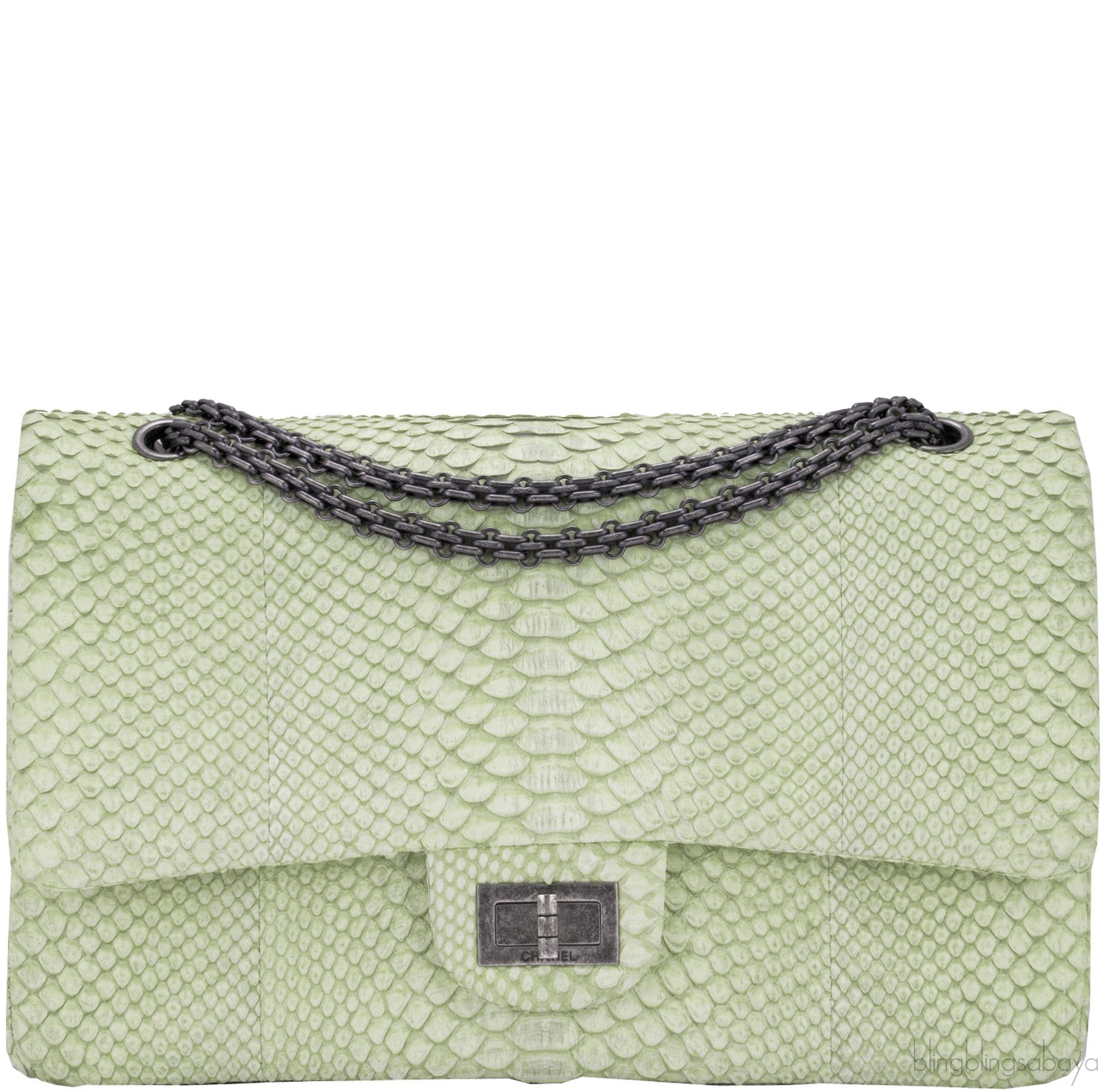 2.55 Reissue Jumbo Flap Bag Python