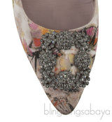 Butterfly Print Hangisi Flat