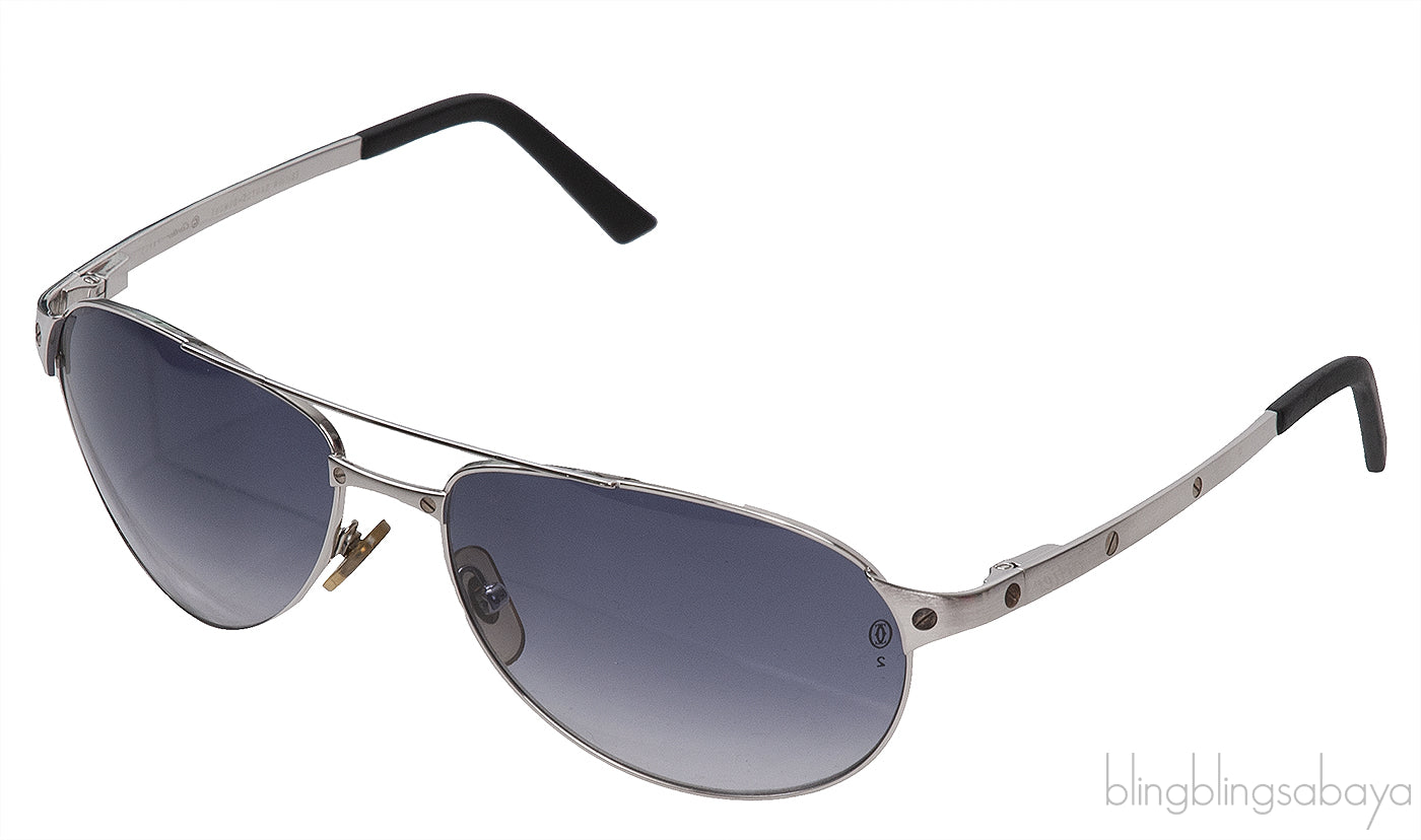 Cartier Edition Santos-Dumont Aviator Sunglasses