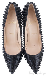 Pigalle Spikes Black Patent Pump