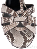 Tribute Python T-strap Sandals