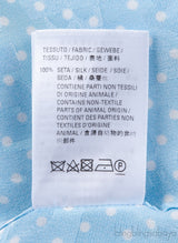 Light Blue Oversize Polka-dot Logo Print Shirt