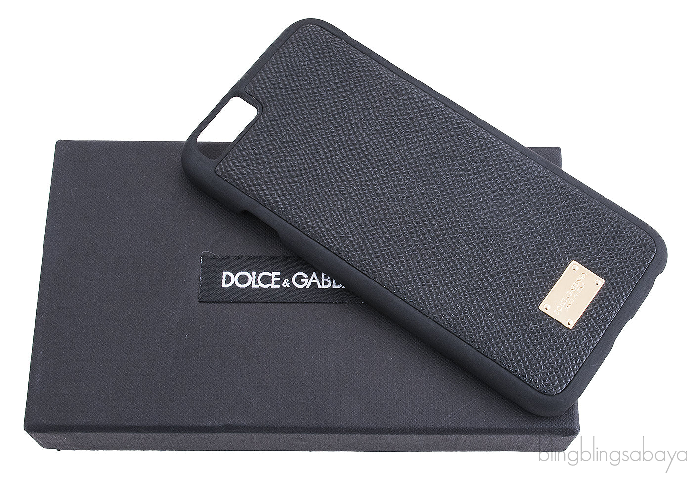 Black Textured Leather iPhone Case