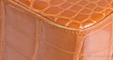 Classic Orange Crocodile Jumbo Flap Bag