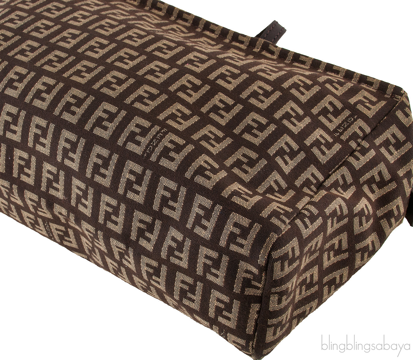 Brown Zucca Canvas Handbag
