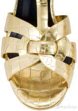 Crocodile Print Gold Tribue