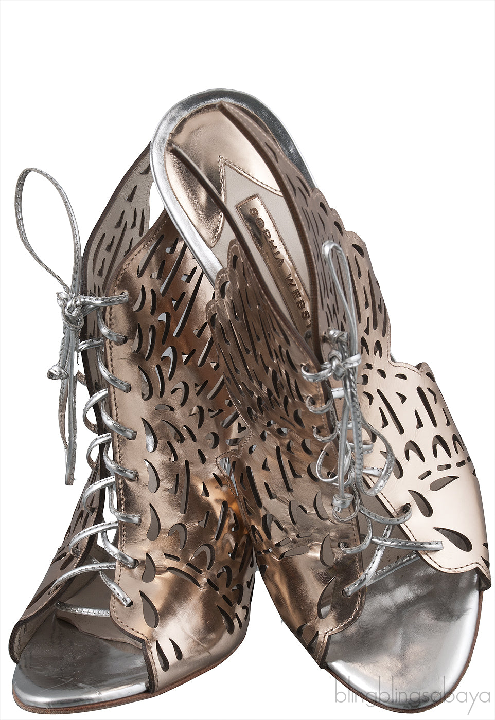 Cut-out Wings Slip-on Sandals