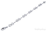 White Gold Horsebit Bracelet