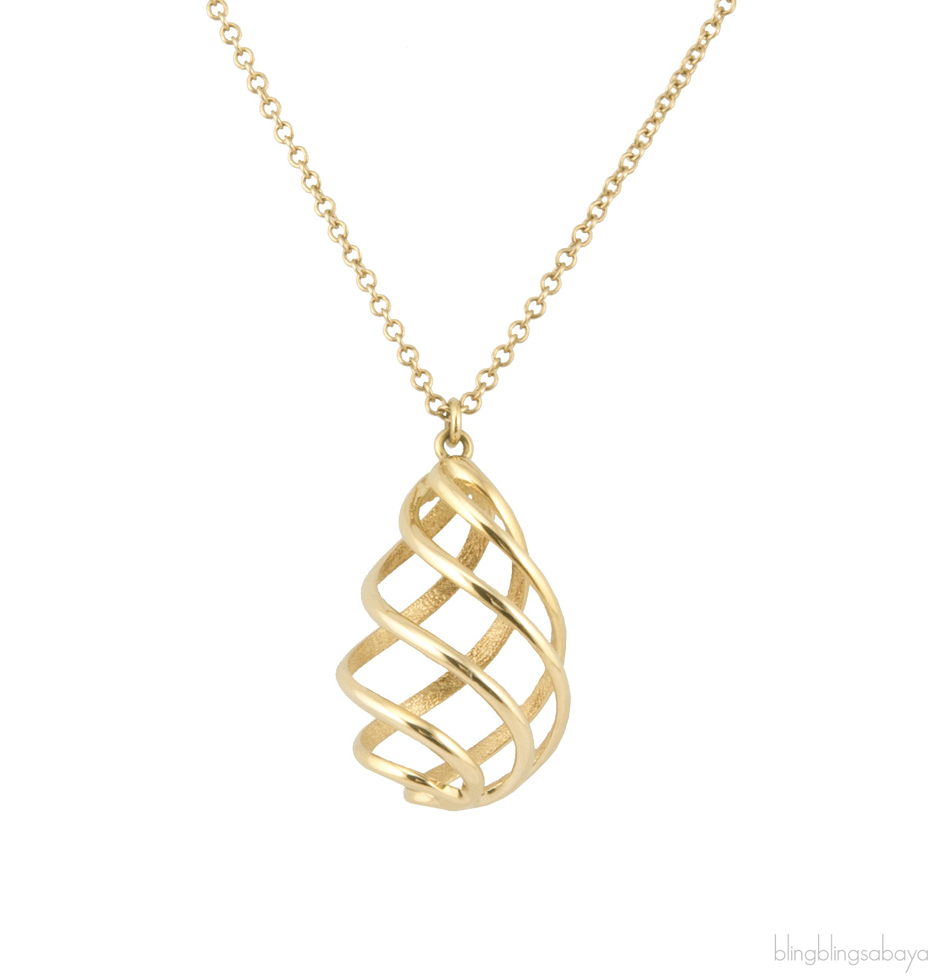 Spiral Pendant Necklace