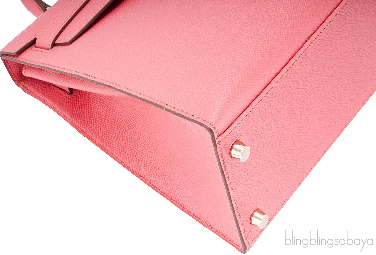 Kelly 32 Flamingo Epsom Sellier GHW