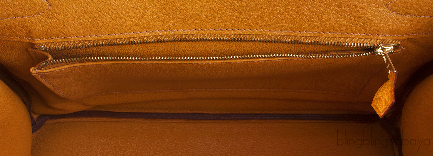 Birkin 30 Camel Ostrich GHW