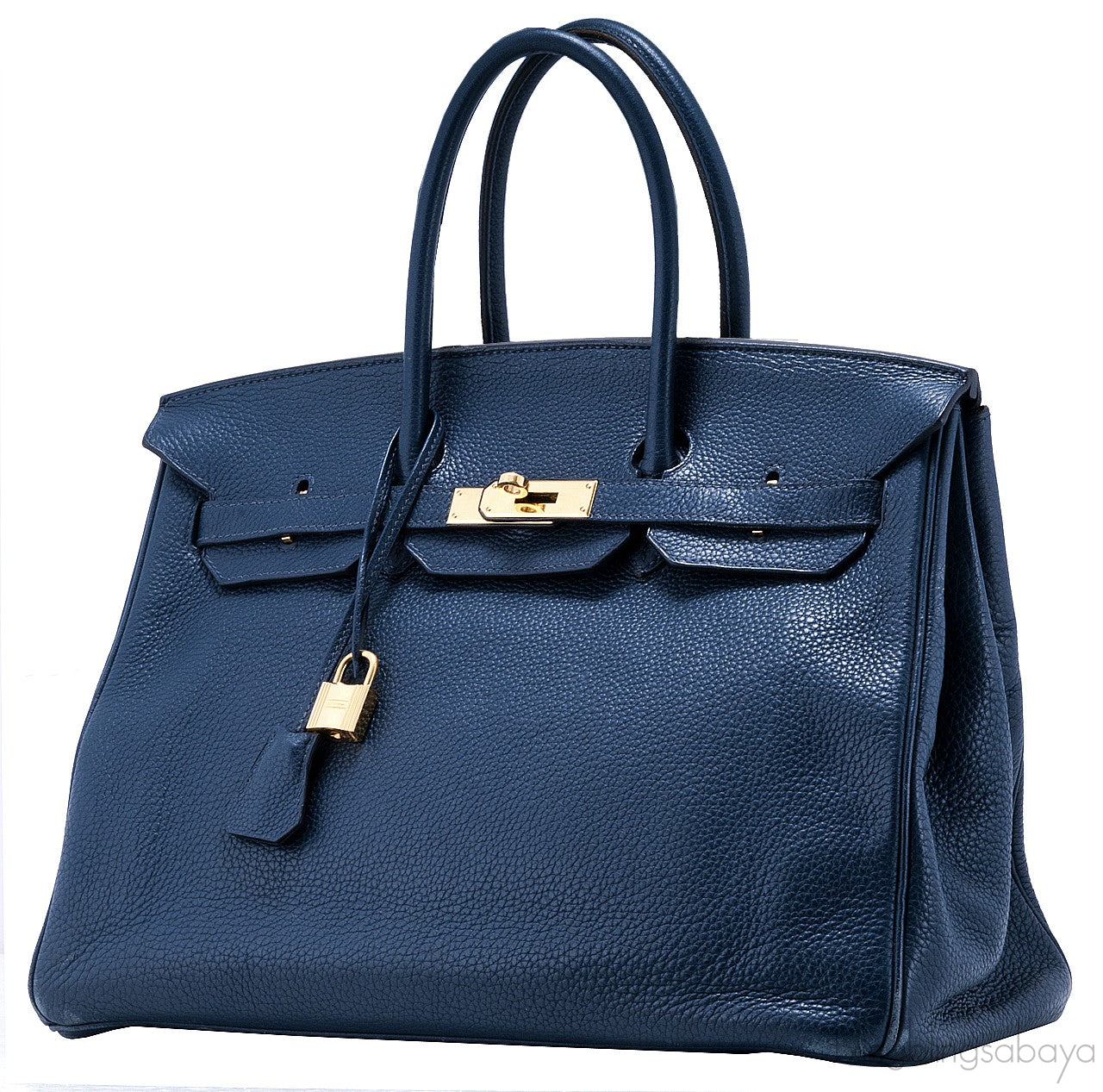Birkin 35 Navy Blue Taurillon Clem.
