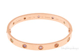 Rainbow LOVE Rose Gold Bracelet