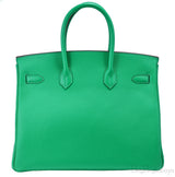 Birkin 35 Menthe Green Togo