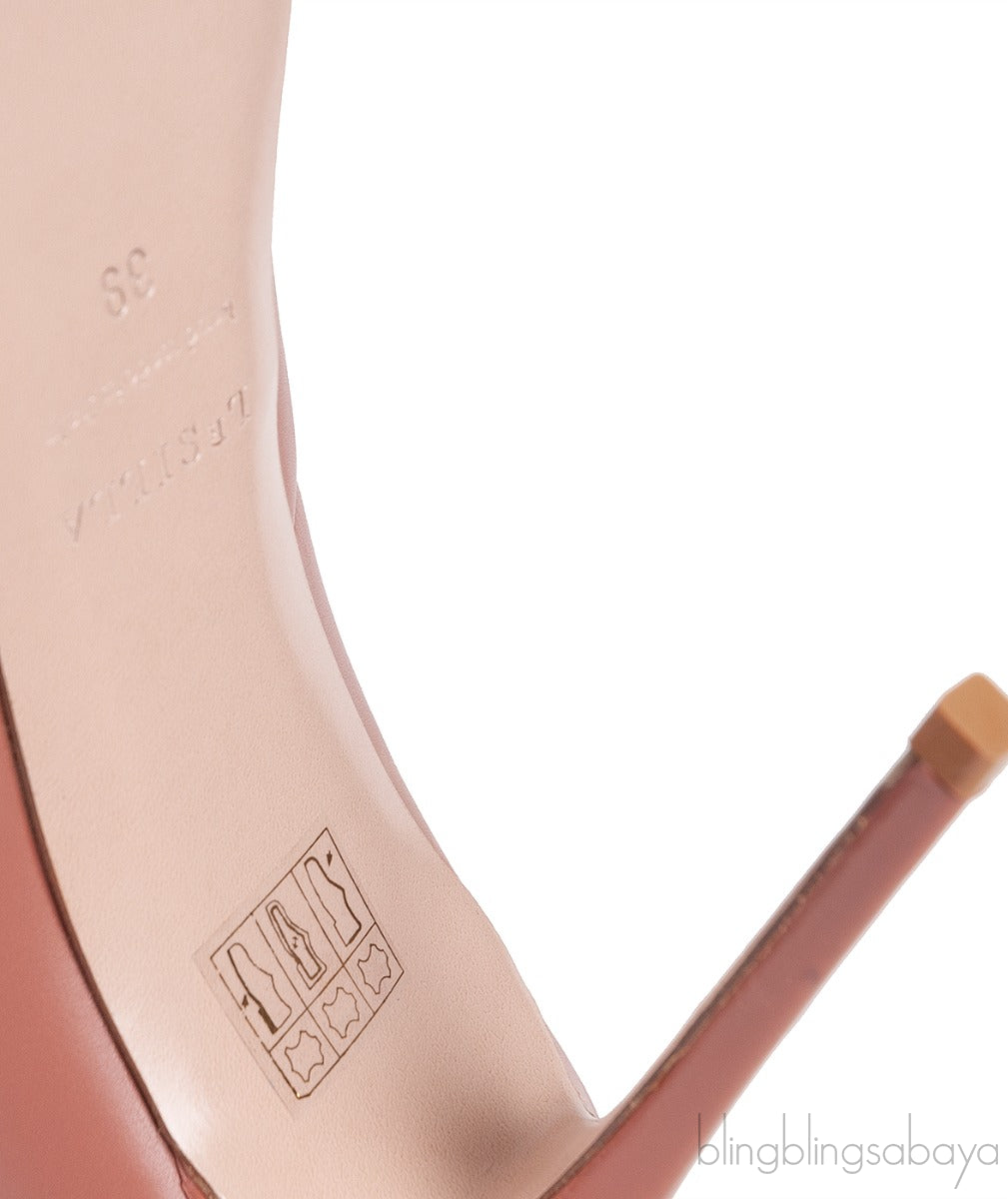 Old Rose Pointed Toe Heels