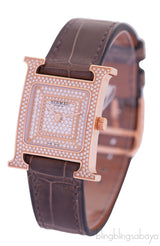 Heure H Diamond Rose Gold Medium Watch