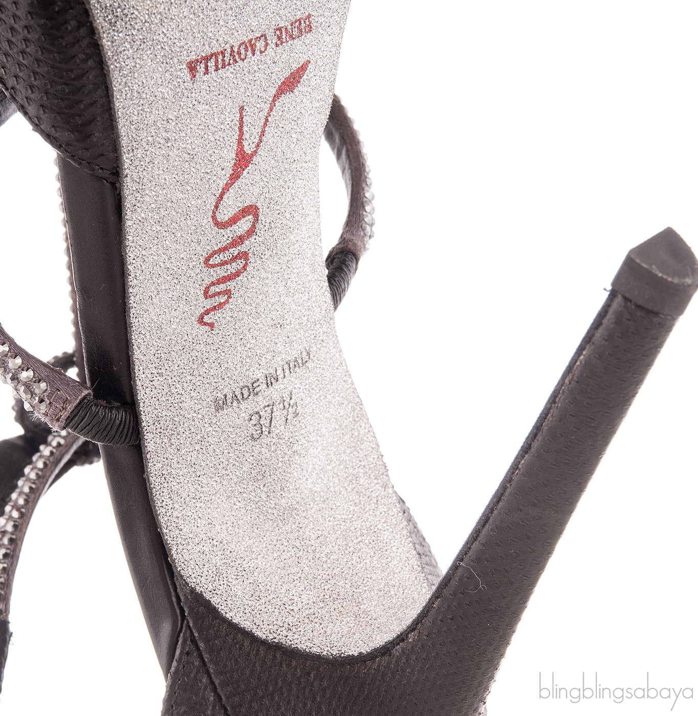 Black Ribbon T-strap Heels