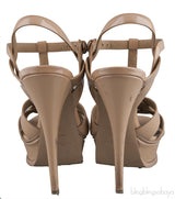 Tribute Nude Patent Sandals