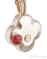 Turquoise Alhambra Secret Pendant Watch